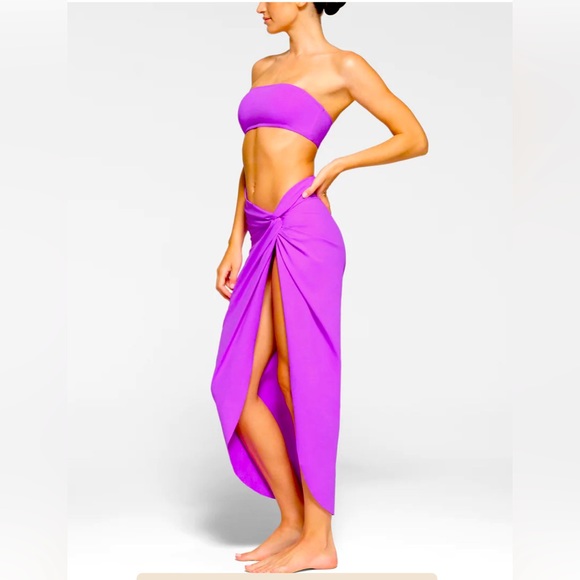 Skims Sarong Skirt / Violet / 4x - Picture 4 of 7